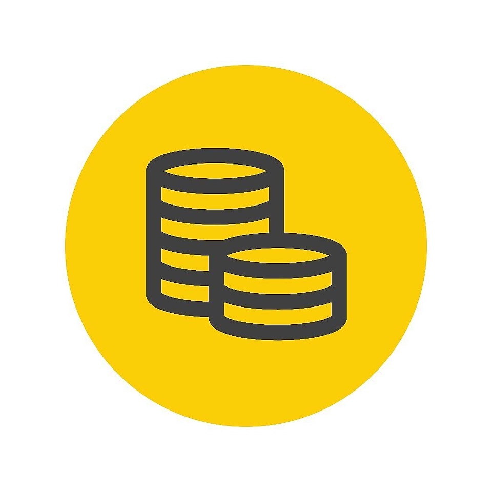 Icon of stacks of coins