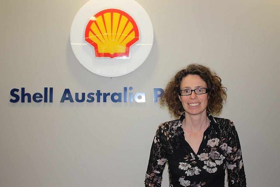 Sheila Graham at the Shell Australia office