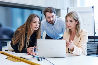 Shell Data Scientists Discussing Projects