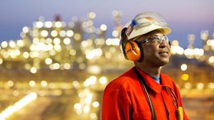 Employee at GTL plant