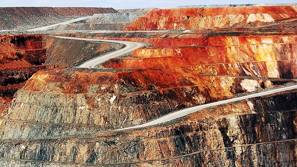 Image of open pit mine
