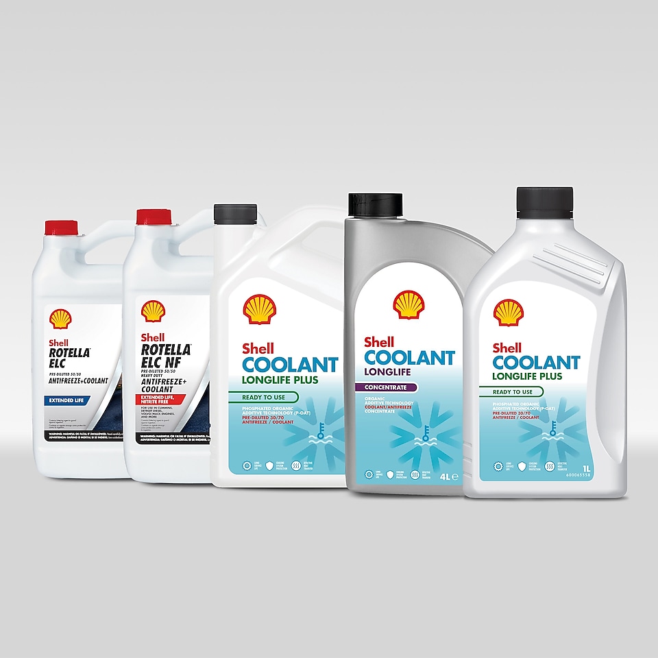 A selection of Shell Coolant products