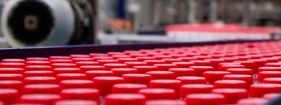 Plastic manufacturing plant production line