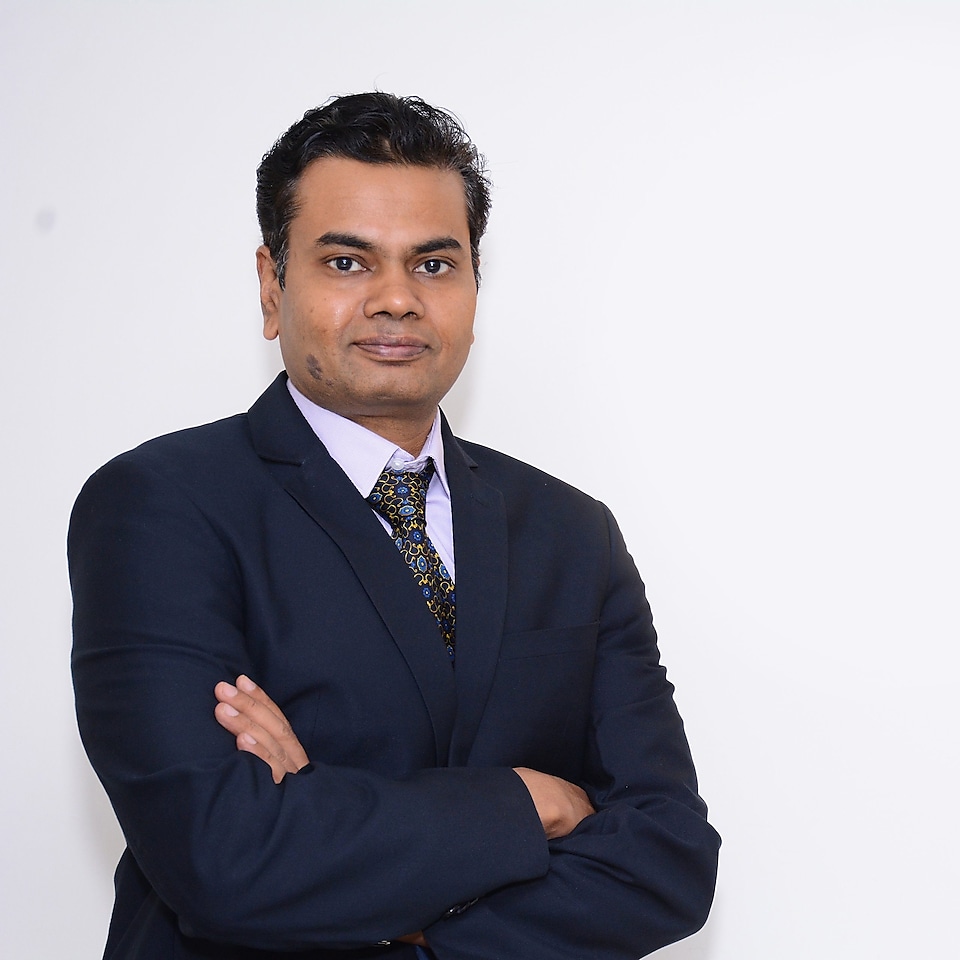 a headshot of Raghavendran Madhavarao, Lubricants Sector Marketing Manager for Shell India