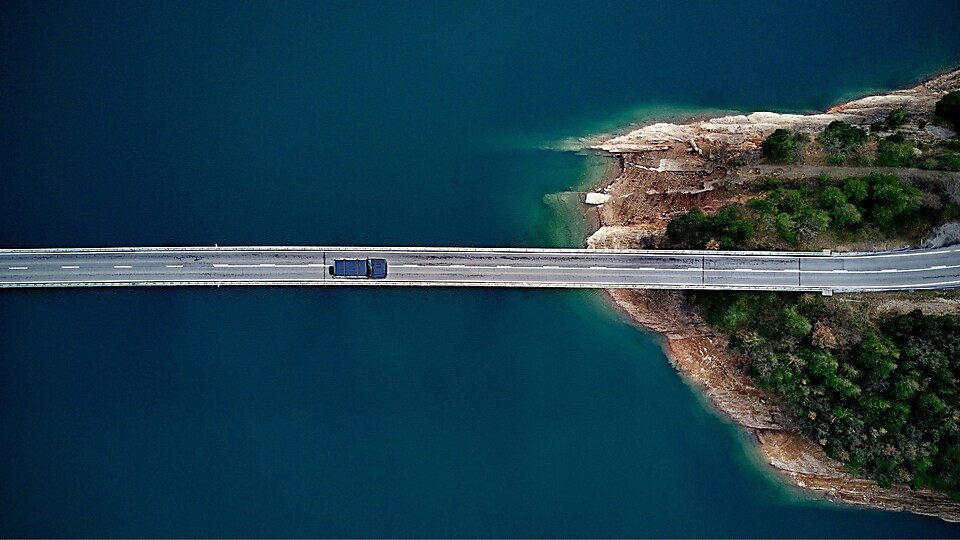 Remote highway bridge 