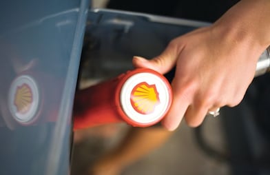 Fuel is added on car