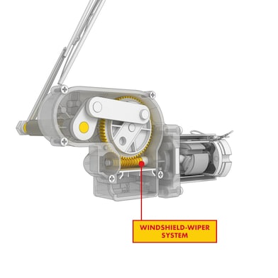 Model of a windshield wiper system