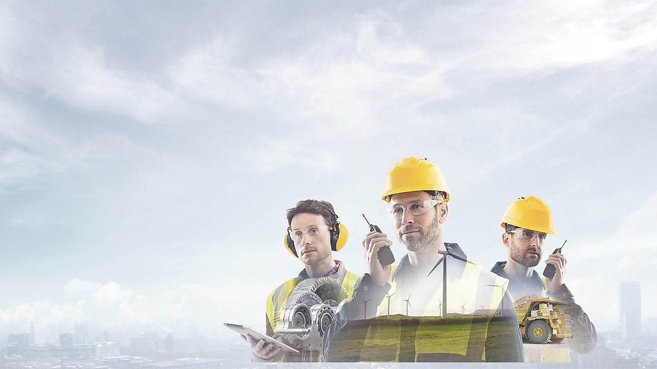 An image showing the diversity of sector disciplines within the Shell Lubricants business offering.