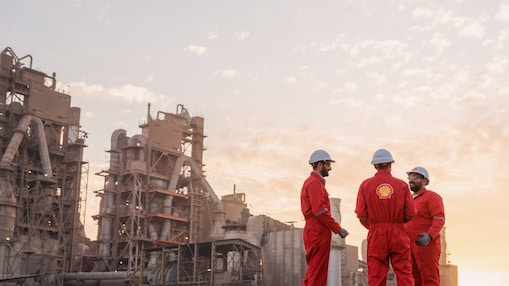 three men discussing