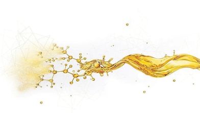 Oil splash breaking into small components