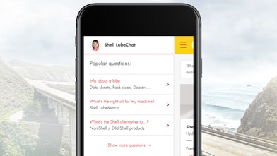 popular questions displayed on a phone screen