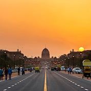 Electric vehicle charging point.