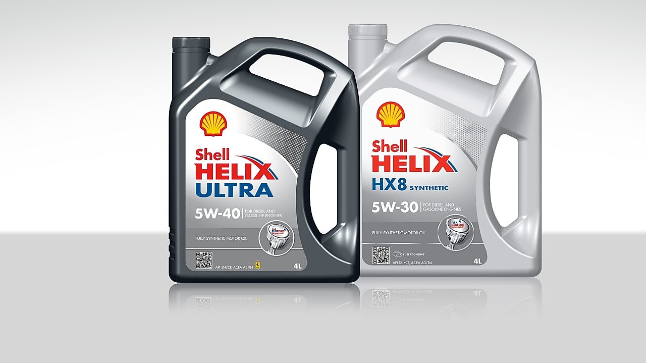 Shell Helix Fully Synthetic Motor Oils range