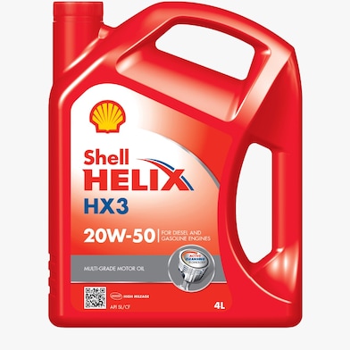 Packshot of Shell Helix HX3 20W-50