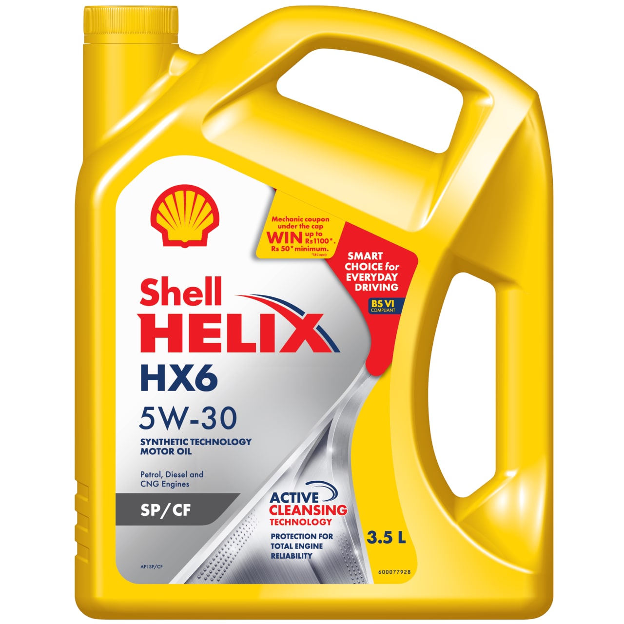 Packshot of Shell Helix HX6 5W30