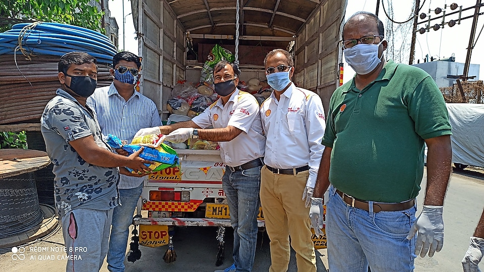 Relief kits being distributed by our retailers in Maharashtra