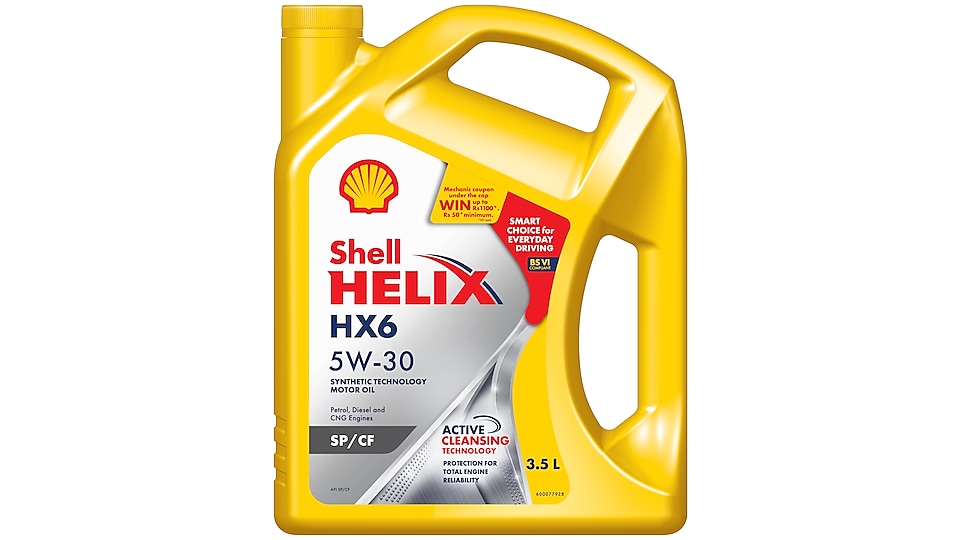 Packshot of Shell Helix HX6 5W30